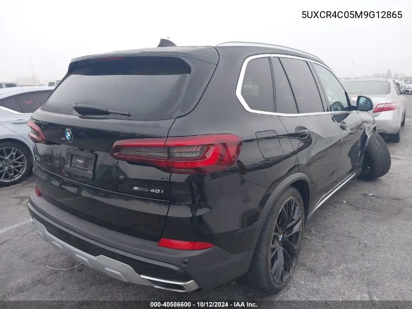 2021 BMW X5 Sdrive40I VIN: 5UXCR4C05M9G12865 Lot: 40586600