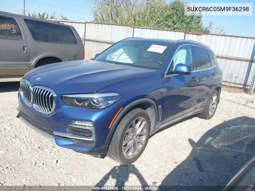 2021 BMW X5 xDrive40I VIN: 5UXCR6C05M9F36298 Lot: 40628626