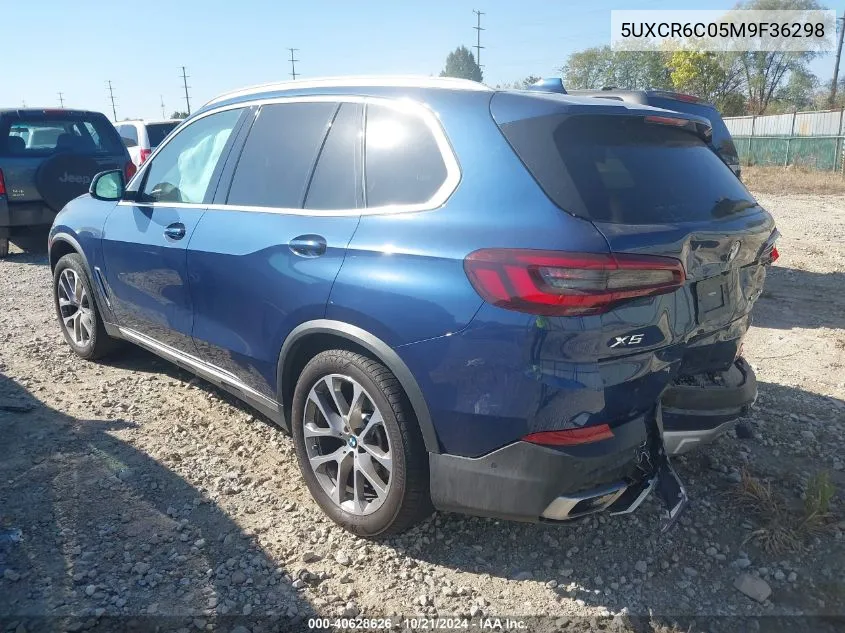 2021 BMW X5 xDrive40I VIN: 5UXCR6C05M9F36298 Lot: 40628626