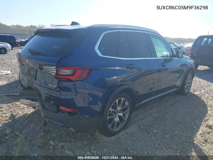 2021 BMW X5 xDrive40I VIN: 5UXCR6C05M9F36298 Lot: 40628626