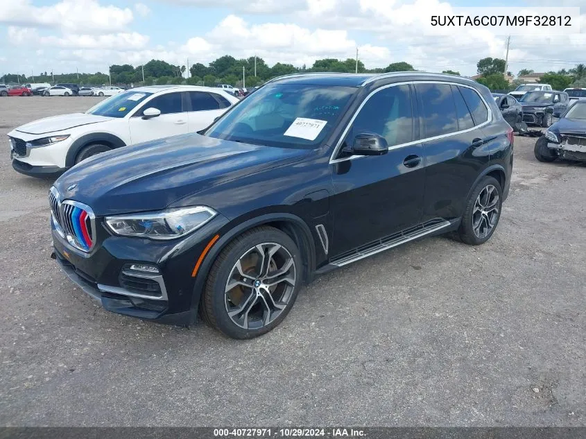 2021 BMW X5 Phev xDrive45E VIN: 5UXTA6C07M9F32812 Lot: 40727971