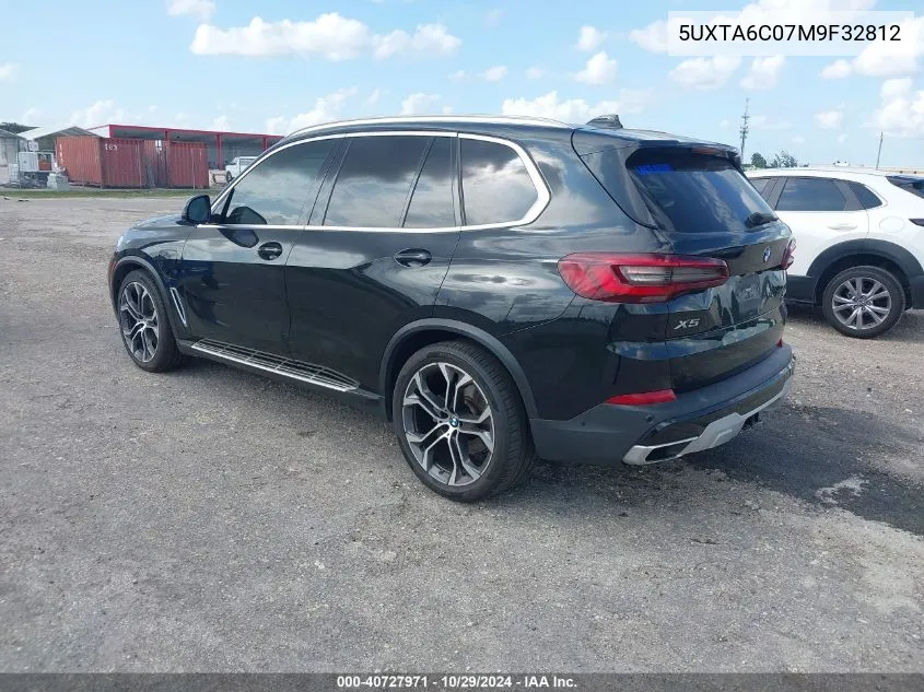 2021 BMW X5 Phev xDrive45E VIN: 5UXTA6C07M9F32812 Lot: 40727971