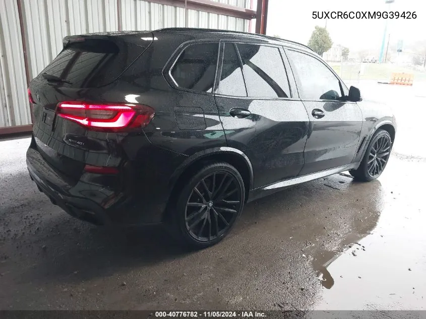 2021 BMW X5 xDrive40I VIN: 5UXCR6C0XM9G39426 Lot: 40776782