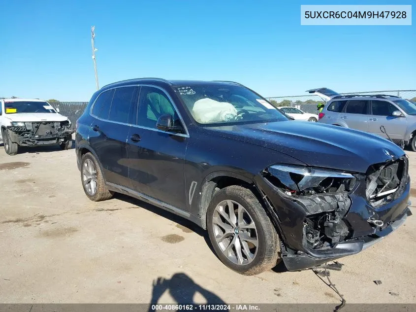 2021 BMW X5 xDrive40I VIN: 5UXCR6C04M9H47928 Lot: 40860162