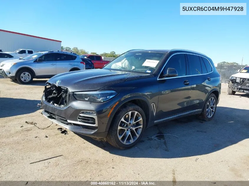 2021 BMW X5 xDrive40I VIN: 5UXCR6C04M9H47928 Lot: 40860162