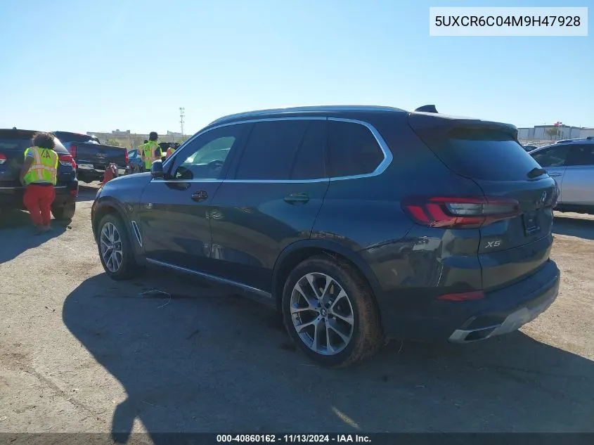 2021 BMW X5 xDrive40I VIN: 5UXCR6C04M9H47928 Lot: 40860162