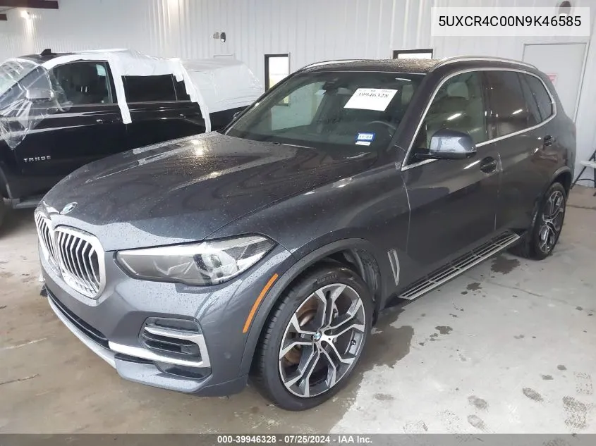 5UXCR4C00N9K46585 2022 BMW X5 Sdrive40I