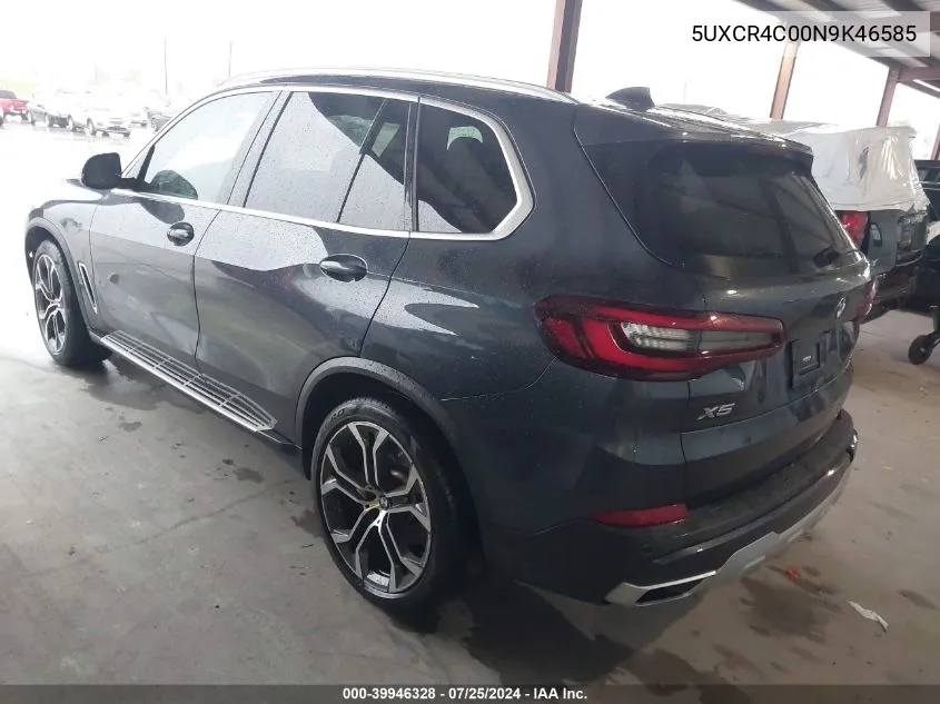 5UXCR4C00N9K46585 2022 BMW X5 Sdrive40I