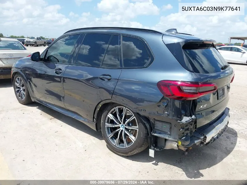 5UXTA6C03N9K77641 2022 BMW X5 Phev xDrive45E