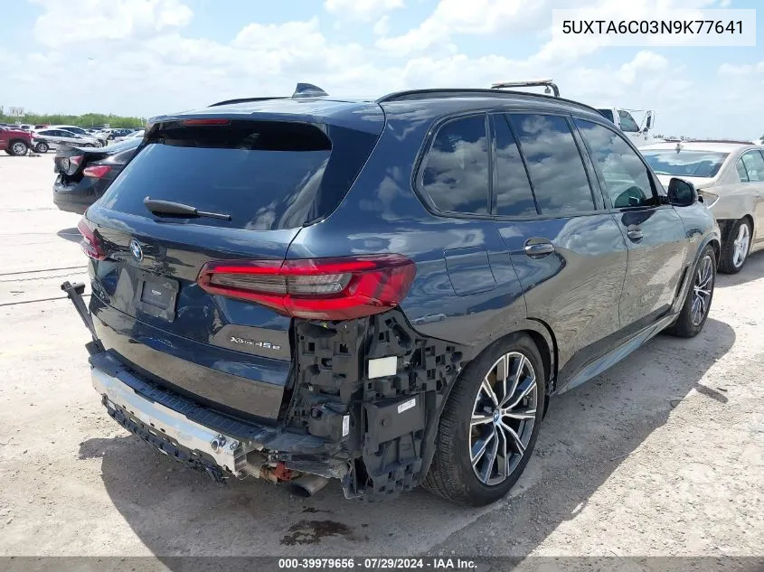 5UXTA6C03N9K77641 2022 BMW X5 Phev xDrive45E