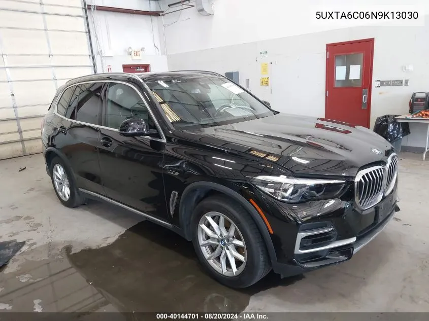 2022 BMW X5 Phev xDrive45E VIN: 5UXTA6C06N9K13030 Lot: 40144701