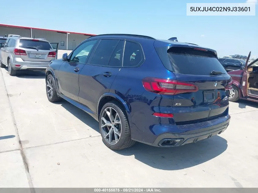 5UXJU4C02N9J33601 2022 BMW X5 M50I