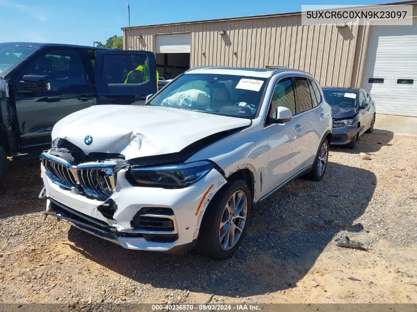 2022 BMW X5 xDrive40I VIN: 5UXCR6C0XN9K23097 Lot: 40236870