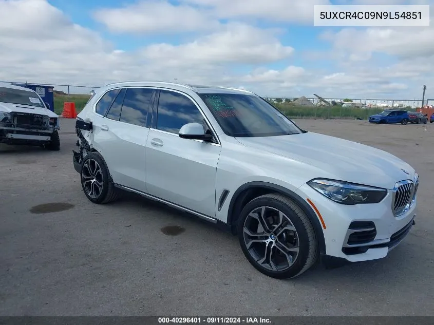 5UXCR4C09N9L54851 2022 BMW X5 Sdrive40I