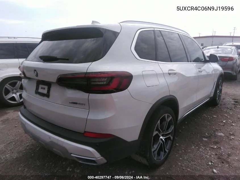 2022 BMW X5 Sdrive40I VIN: 5UXCR4C06N9J19596 Lot: 40297747