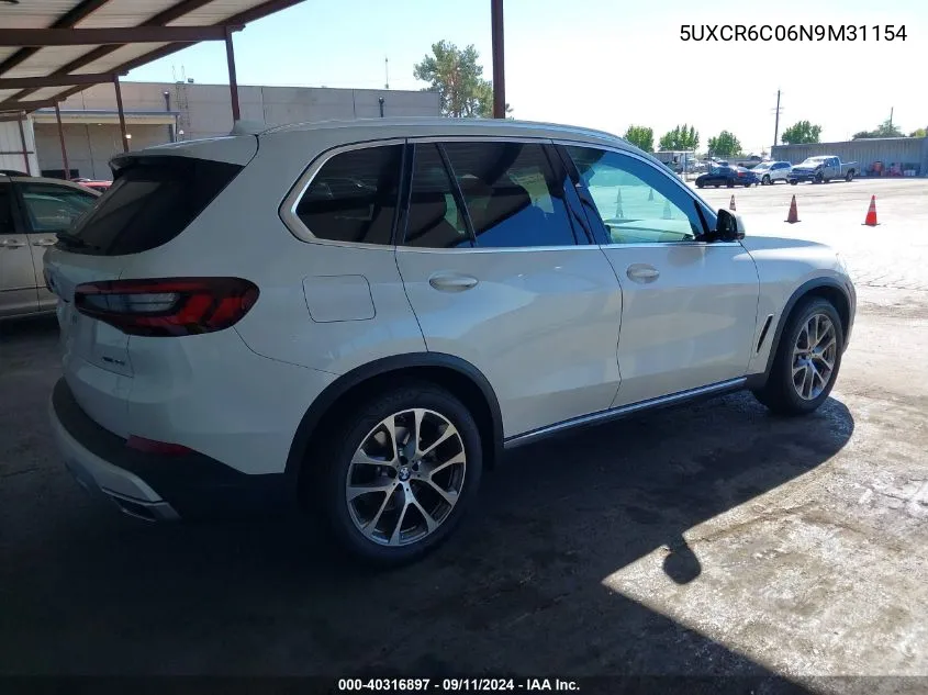 5UXCR6C06N9M31154 2022 BMW X5 xDrive40I