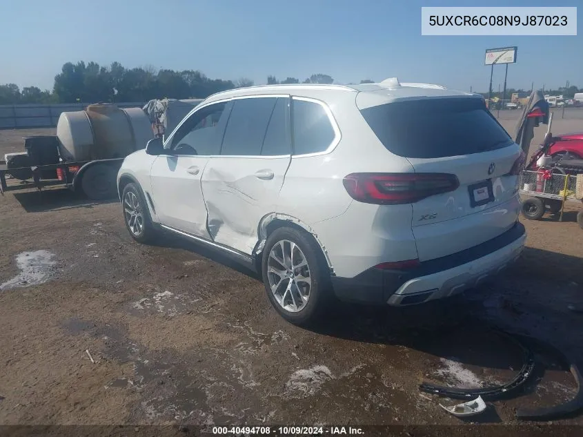 2022 BMW X5 xDrive40I VIN: 5UXCR6C08N9J87023 Lot: 40494708