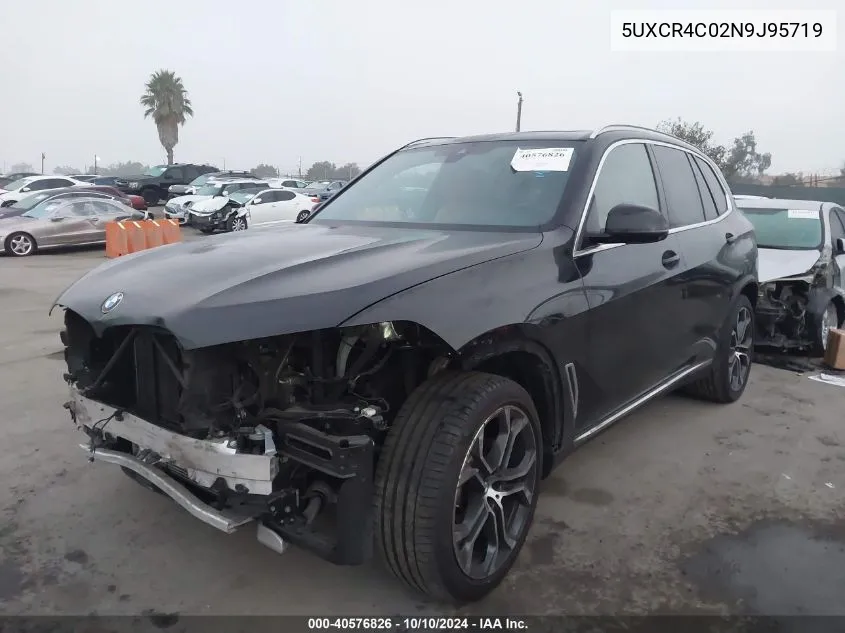 2022 BMW X5 Sdrive40I VIN: 5UXCR4C02N9J95719 Lot: 40576826