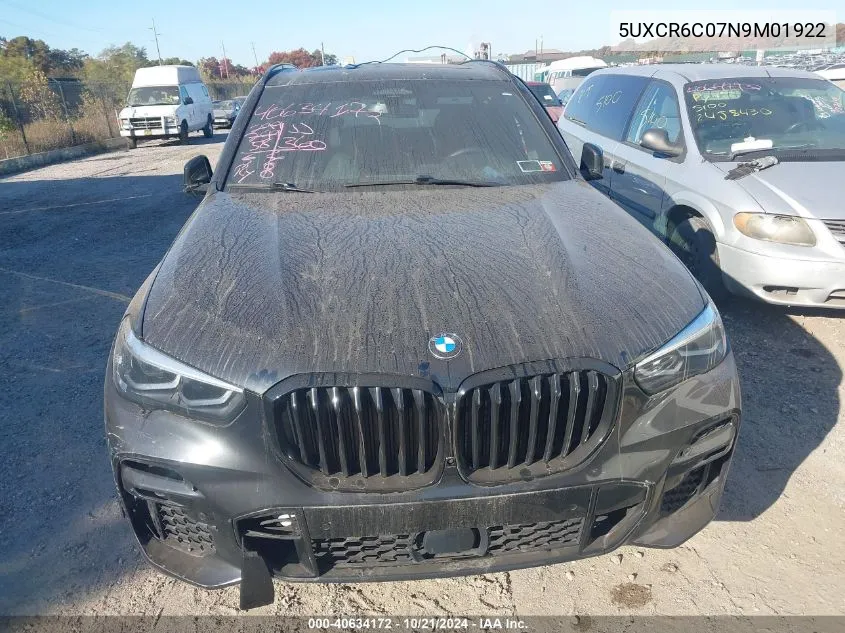 5UXCR6C07N9M01922 2022 BMW X5 xDrive40I