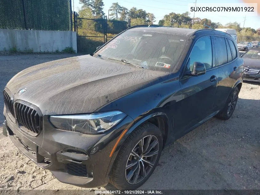 5UXCR6C07N9M01922 2022 BMW X5 xDrive40I