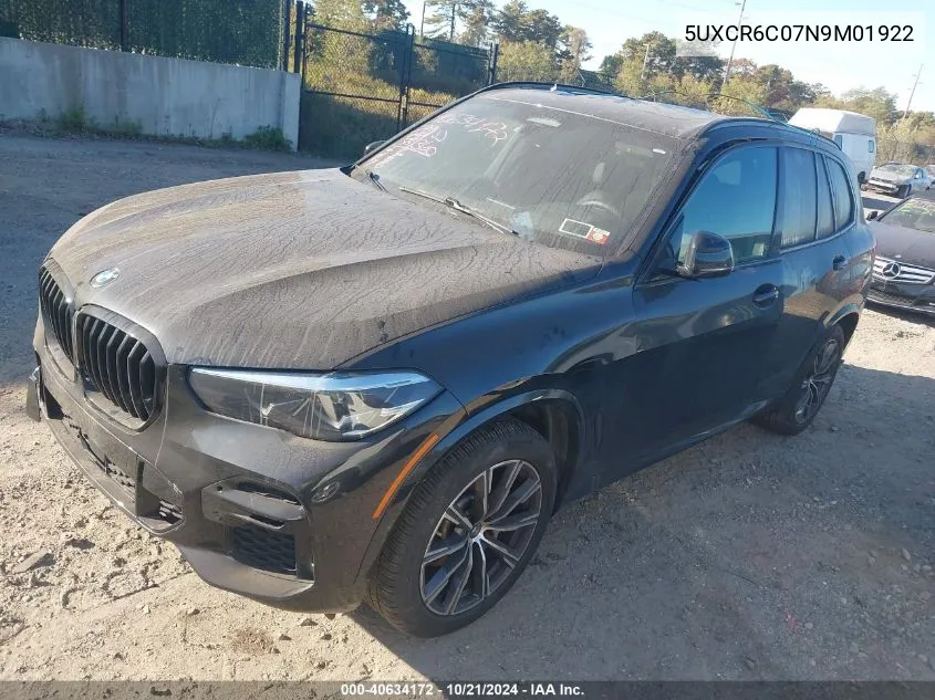 5UXCR6C07N9M01922 2022 BMW X5 xDrive40I