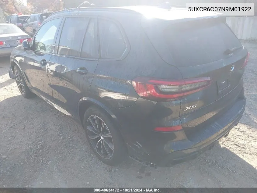 5UXCR6C07N9M01922 2022 BMW X5 xDrive40I