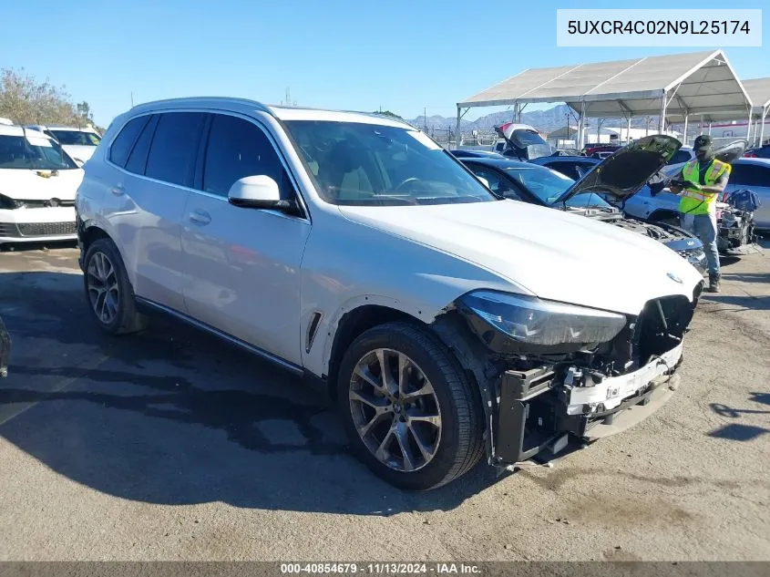 5UXCR4C02N9L25174 2022 BMW X5 Sdrive40I