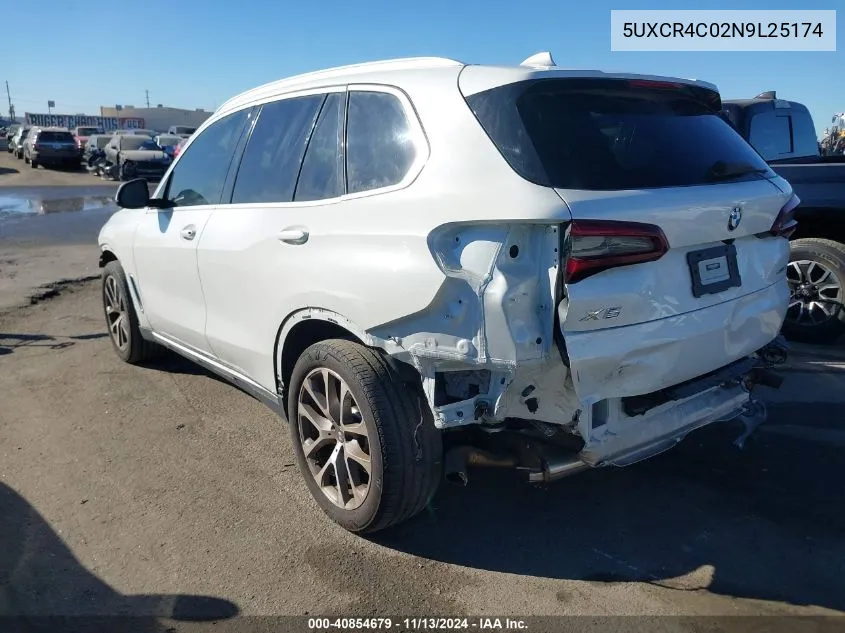 5UXCR4C02N9L25174 2022 BMW X5 Sdrive40I