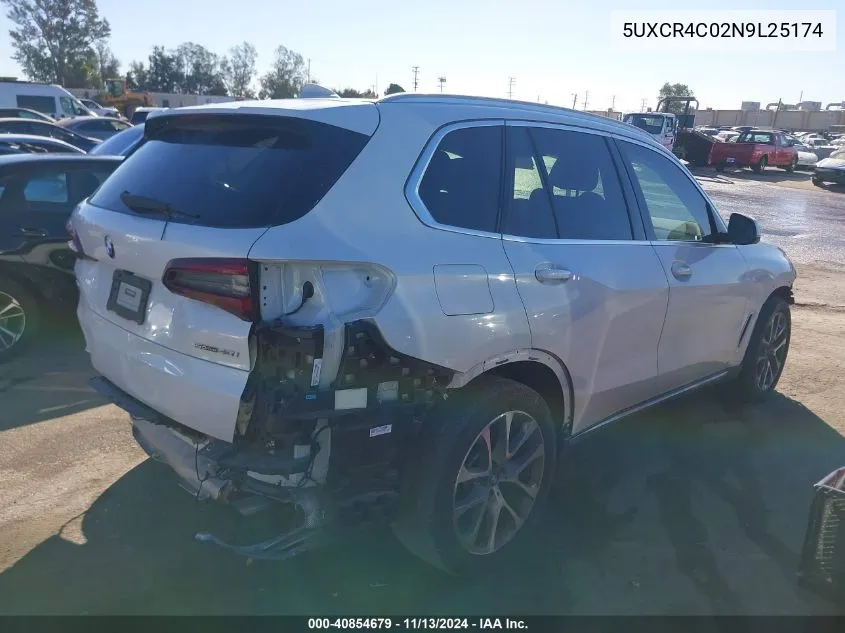 5UXCR4C02N9L25174 2022 BMW X5 Sdrive40I