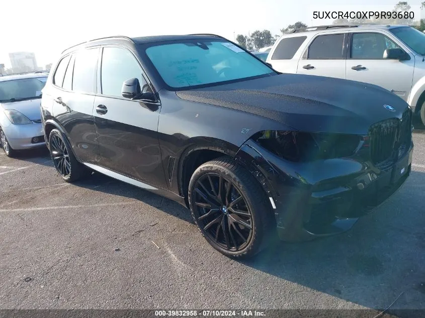 2023 BMW X5 Sdrive40I VIN: 5UXCR4C0XP9R93680 Lot: 39832958