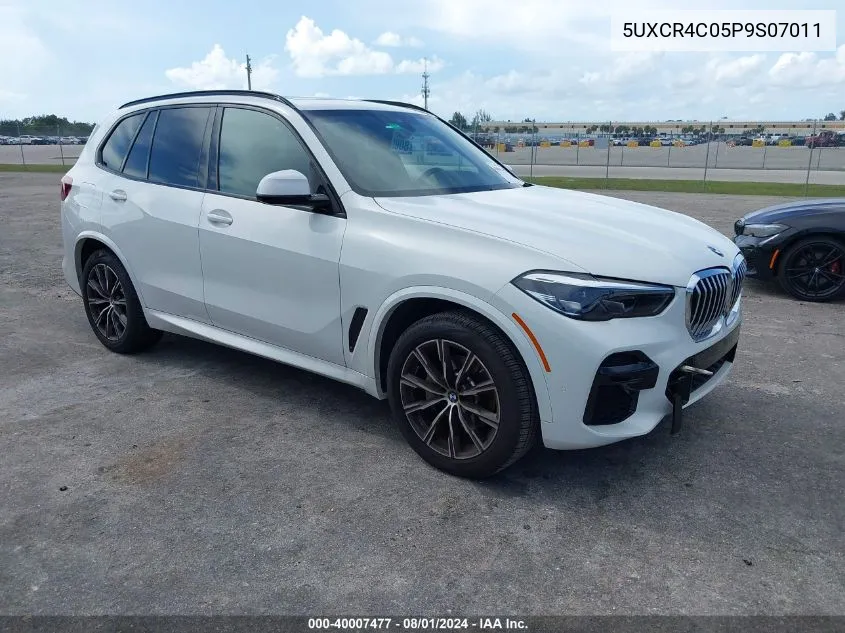 2023 BMW X5 Sdrive40I VIN: 5UXCR4C05P9S07011 Lot: 40007477