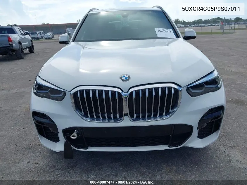 2023 BMW X5 Sdrive40I VIN: 5UXCR4C05P9S07011 Lot: 40007477