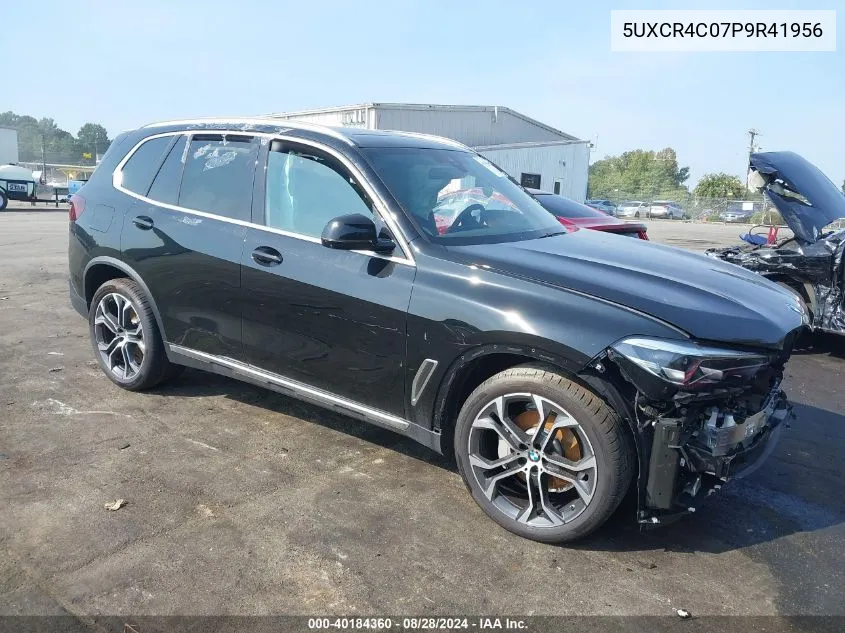 2023 BMW X5 Sdrive40I VIN: 5UXCR4C07P9R41956 Lot: 40184360