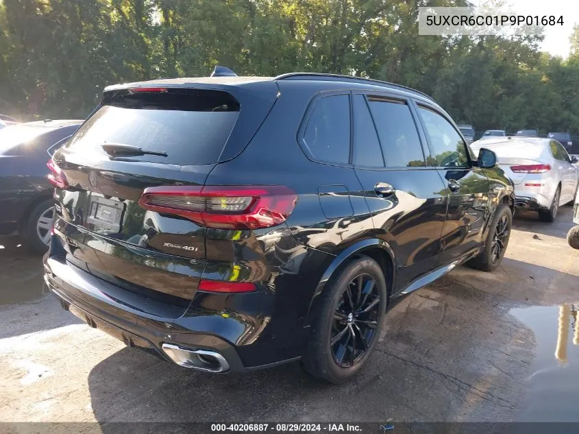 2023 BMW X5 xDrive40I VIN: 5UXCR6C01P9P01684 Lot: 40206887