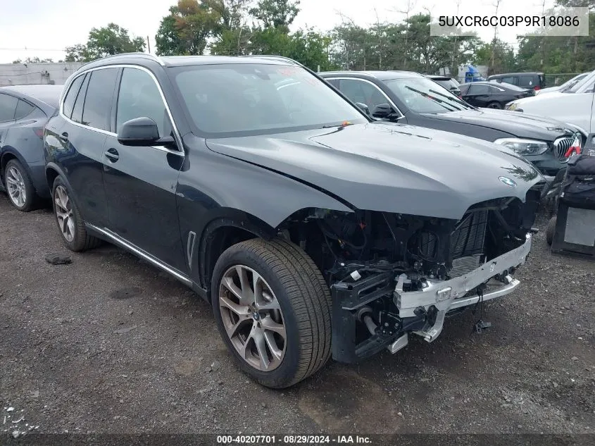 5UXCR6C03P9R18086 2023 BMW X5 xDrive40I