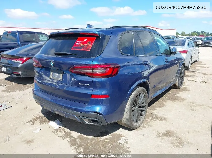 5UXCR4C07P9P75230 2023 BMW X5 Sdrive 40I