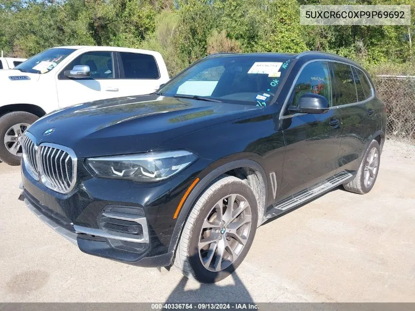 2023 BMW X5 xDrive40I VIN: 5UXCR6C0XP9P69692 Lot: 40336754