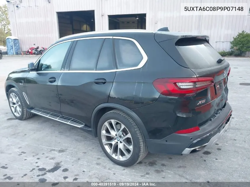 2023 BMW X5 Phev xDrive45E VIN: 5UXTA6C08P9P07148 Lot: 40391519