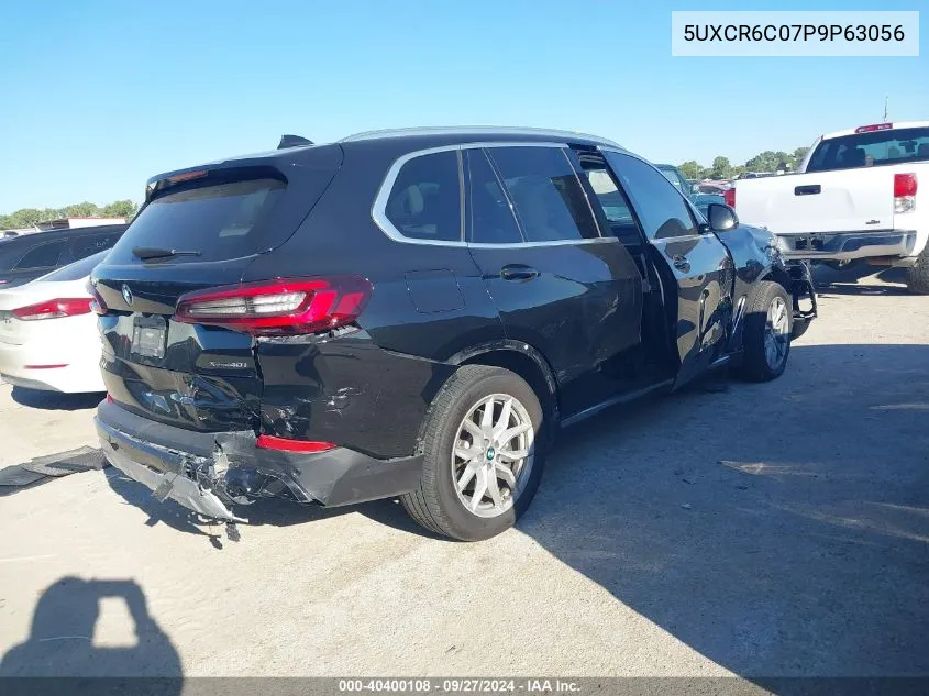 2023 BMW X5 xDrive40I VIN: 5UXCR6C07P9P63056 Lot: 40400108