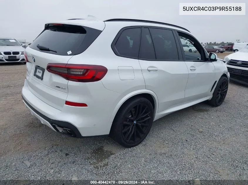 2023 BMW X5 Sdrive 40I VIN: 5UXCR4C03P9R55188 Lot: 40442470