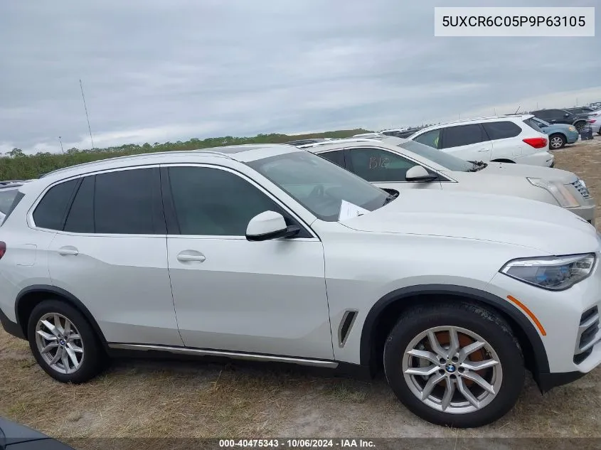 2023 BMW X5 xDrive40I VIN: 5UXCR6C05P9P63105 Lot: 40475343