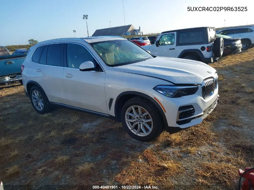 2023 BMW X5 Sdrive40I VIN: 5UXCR4C02P9R63525 Lot: 40481901