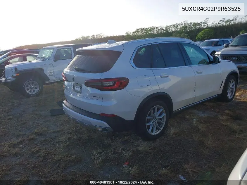 2023 BMW X5 Sdrive40I VIN: 5UXCR4C02P9R63525 Lot: 40481901