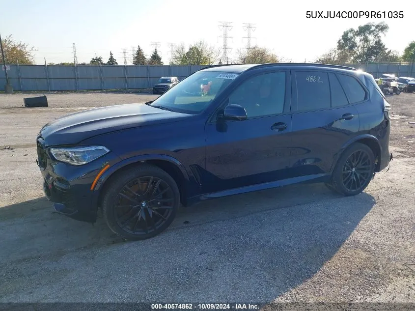 2023 BMW X5 M50I VIN: 5UXJU4C00P9R61035 Lot: 40574862