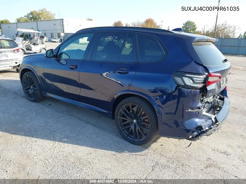 2023 BMW X5 M50I VIN: 5UXJU4C00P9R61035 Lot: 40574862