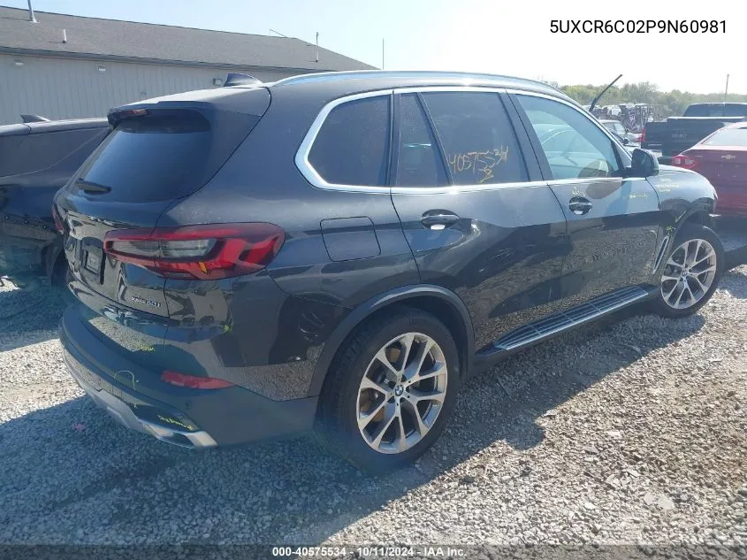 2023 BMW X5 xDrive40I VIN: 5UXCR6C02P9N60981 Lot: 40575534