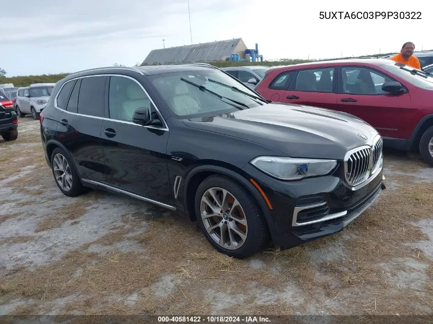 2023 BMW X5 Phev xDrive45E VIN: 5UXTA6C03P9P30322 Lot: 40581422