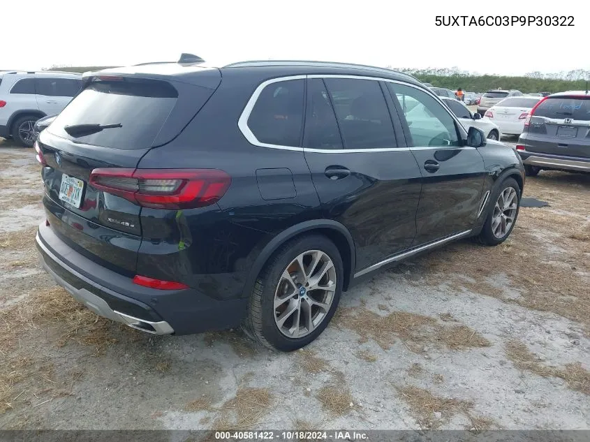 2023 BMW X5 Phev xDrive45E VIN: 5UXTA6C03P9P30322 Lot: 40581422