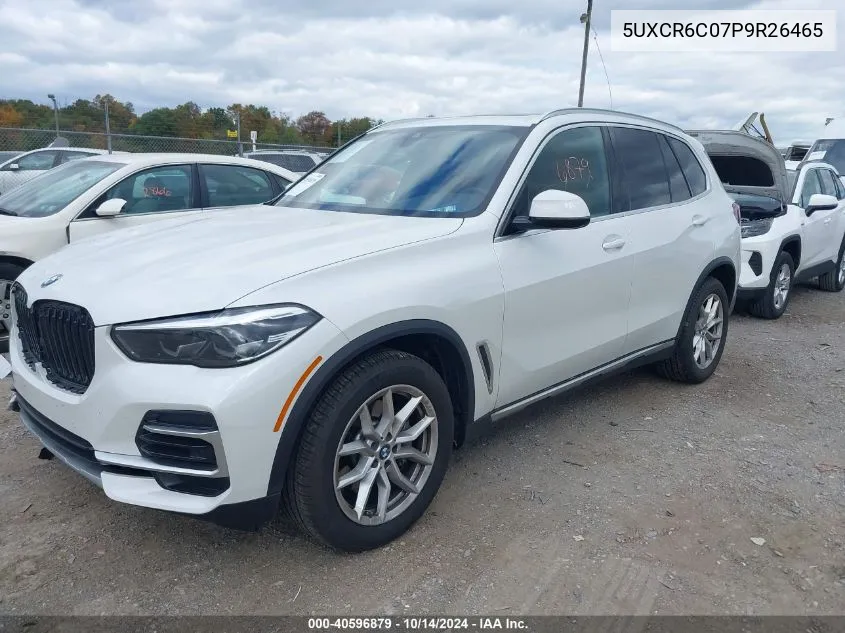 2023 BMW X5 xDrive40I VIN: 5UXCR6C07P9R26465 Lot: 40596879