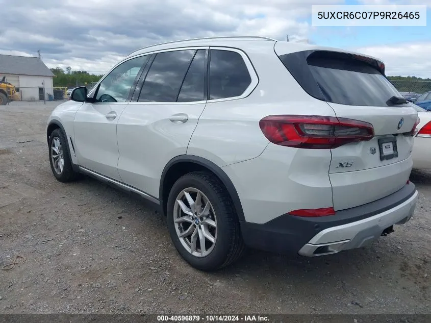 2023 BMW X5 xDrive40I VIN: 5UXCR6C07P9R26465 Lot: 40596879